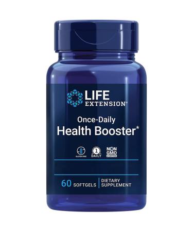 Life Extension Once-daily Health Booster 60 softgels laboratory tested gluten-free soy-free non-GMO 188 g (1 pack)