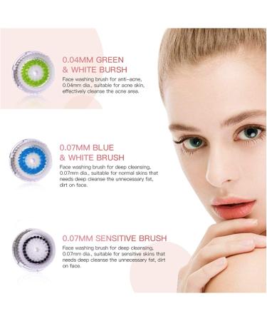 Paradise Emerald Universal Facial Brush Heads (6Pcs) for Deep Cleansing of Clogged and Enlarged Pores - Buy Online on GoSupps.com
