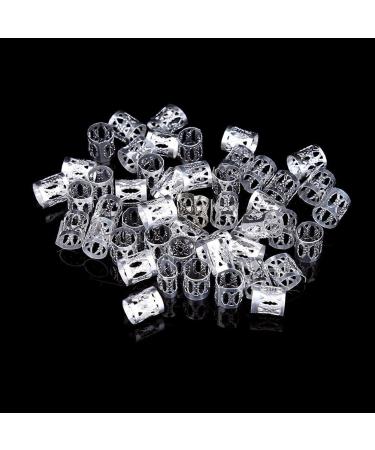 Hair Braiding Beads 3 Types Aluminum Beads Hair Braiding Rings Adjustable Metal Cuffs Hair Accessories Decoration Tools Accessories(Sliver) - Buy Online on GoSupps.com