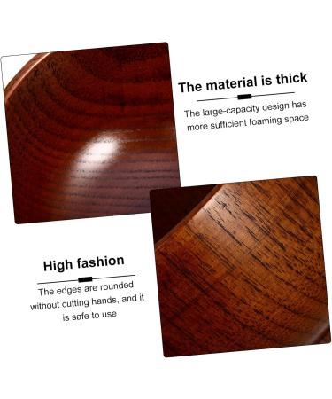 Frcolor 8th Razor Cleaning Bowl & Wooden Shaving Soap Mug - Travel Razor & Salad Bowl - Versatile Soy Sauce Dish - Buy Online on GoSupps.com