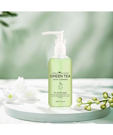 Green Tea Face Wash Hydrating Facial Cleanser with Vitamins A C E and Kale Extract Gentle Facial Cleanser for Women Vegan pH-Friendly Water-Based Cleanser for All Skin Types - Buy Online on GoSupps.com