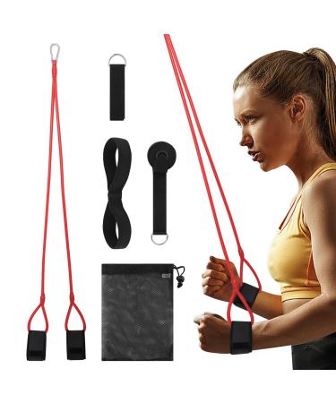 J Bands for Baseball Players Adult Portable Resistance Band Set Swing Trainer Warmup Workout Baseball Softball Red