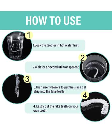 Fake Teeth Veneers Dentures Socket - Regain Confident Smile | 1 Pair - Buy Online on GoSupps.com