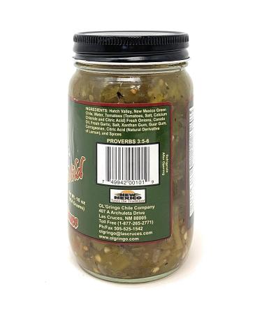 Ol' Gringo Chile Company Green Mild Sauce 16oz - Authentic Flavor - Buy Online on GoSupps.com