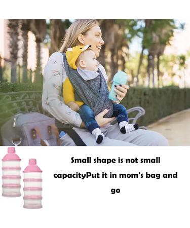 2 PCS Portable Milk Powder Dispenser Pots - Non-Spill Kids Travel Container - Buy Online on GoSupps.com