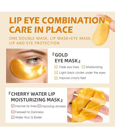 30 Pairs 24K Gold Lip & Under Eye Masks | Moisturizing Gel Patches for Fine Lines & Dark Circles | International Shipping - Buy Online on GoSupps.com