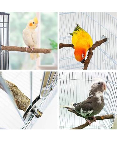 4 Piece Natural Wood Bird Toys Set - Perches Pencil Rods & Accessories for Parrots & Birds - 2 Specs 8 Washers & 4 Wing Nuts - Buy Online on GoSupps.com