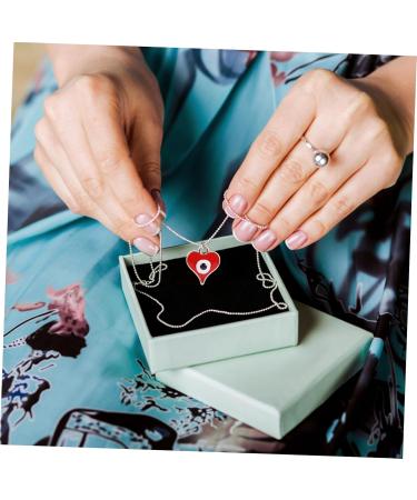 Lurrose 300 Pcs Heart Shaped Eye Material Heart Earrings Evil Eye Charm Pendants Round Apparel Resin Crafts - Buy Online on GoSupps.com