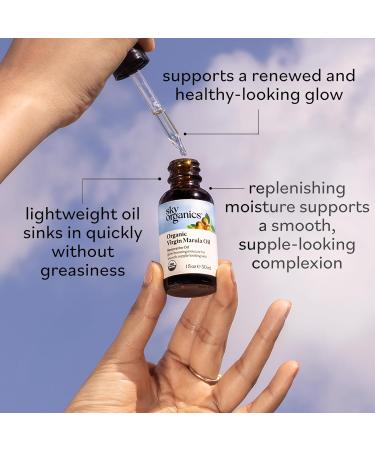 Sky Organics Organic Marula Oil - 100% Pure Cold-Pressed USDA Certified for Face Replenishes Balances & Boosts Glow - 1 fl. Oz - Buy Online on GoSupps.com