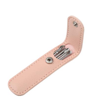 VOCOSTE 6Pcs Stainless Steel Ear Cleansing Tool Set - Ear Care Kit with Faux Leather Packaging in Pink - Buy Online on GoSupps.com