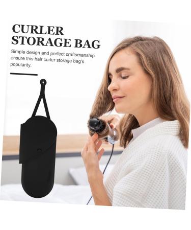 DRESSOOS Curling Iron Storage Bag Curling Iron Holder Hair Straightener Bag Curling Iron Carrier Hotel Storage Bag Hanging Storage Pouch Reusable Curling Iron Bag Curling Iron Case 29.50X13.50X2.00CM Black - Buy Online on GoSupps.com