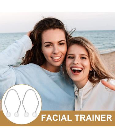 SHERCHPRY 2 Pinces Fossettes M talliques Ajustables pour Joues Sculpteur Visage en Acier Inoxydable Blanc Appareil D exercice Facial Portable pour Tonification et Massage 2 Pi ces - Buy Online on GoSupps.com