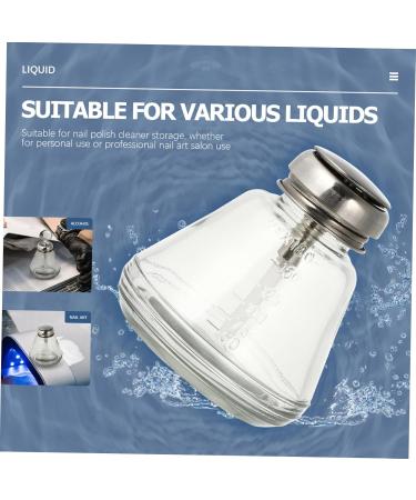 FRCOLOR Press Bottle Stainless Steel INOXLM Press Bottle alkbottle Nail Glass Manicure Bottle Press Dispenser Empty Bottle Storage Bottle Nail Detergent Stainless Steel - Buy Online on GoSupps.com