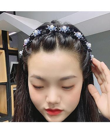 Tseenyi Strass Hairyard Headband - Anye Pony Needle Card Edition Crystal Hair Band for Women & Girls - Boho Jewelry - Valentine's Day Gift (Blue) - Buy Online on GoSupps.com