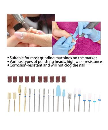 Nail Grinding Tip 2.35mm - High Wear Resistant Nail Art Drill Bit & 10 Sanding Bands for Beginners | Perfect Manicure Tools - Buy Online on GoSupps.com