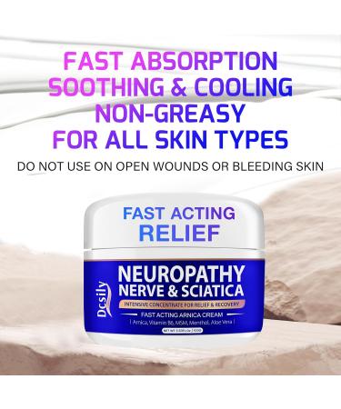 Neuropathy Nerve Relief Cream for Feet & Hands - Arnica & Vitamin B6 Formula for Pain Relief | Nerve Savior for Neuropathy - Buy Online on GoSupps.com