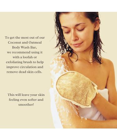 Earth is Body Wash Bar - Moisturizing Vegan Coconut Oil & Oats | Eco-Friendly Plastic Free Compostable | All Skin Types - 5oz - Buy Online on GoSupps.com