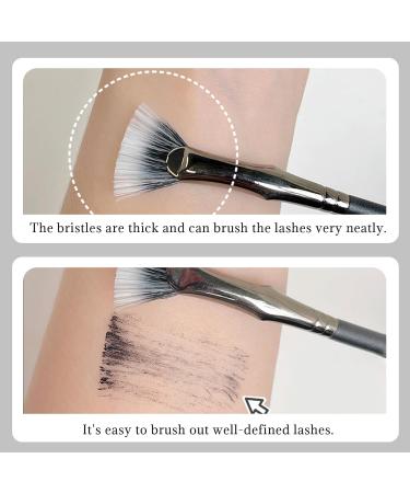 5PCS Folding Scalloped Lash Brush Set - Soft Mascara Fan Brushes for Perfect Lashes | Eyelash Makeup Tools for Upper & Lower Lashes - Buy Online on GoSupps.com