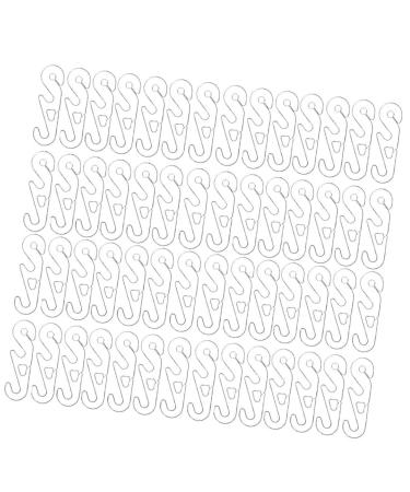Gatuida adhesive hooks for hanging 150 pieces question headband strap question band buckle mask clip mask clip hook earrings adjustable mask buckle connect with rope white