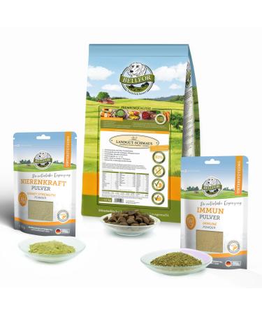 Bellfor Hypoallergenic Economy Kit No. 7 - Landgut-Schmaus 7.5 kg + Kidney Strengthening Powder 250g + Coating Powder 250g