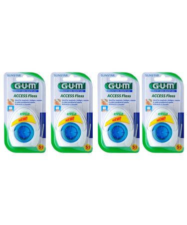 GUM ACCESS Floss for 50 applications value pack of 4 (4 pieces)