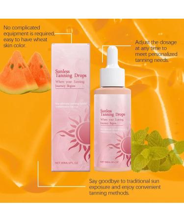 Sunless Tanning Drops Tanning Moisturiser Body Lotion for Tan Gradual Tan Drop To Naturally Boost Enhancing Your Natural Skin Tone for A Genuine Sun-Kissed Glow 60 ml - Buy Online on GoSupps.com