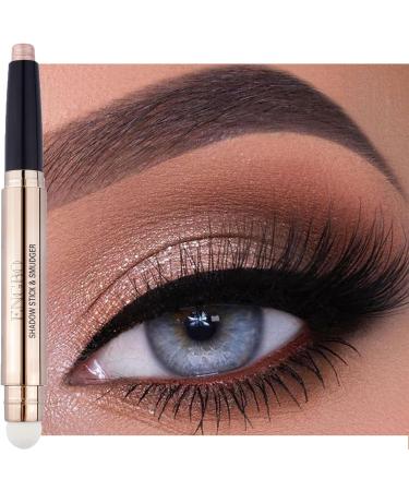 Glitter Eyeshadow Stick Set - 3 Metallic Pearl Shimmer Colors | Dual-Ended Highlighter Pen for Sensitive Eyes | High Pigmented & Easy to Apply | Makeup Essentials - Buy Online on GoSupps.com