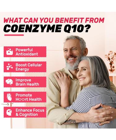 2 Pack CoQ10 Gummies, 5X Better Absorption Coenzyme Q10 for Cellular Energy and Antioxidant Support, 120 Peach Gummies 60 Count (Pack of 2) - Buy Online on GoSupps.com