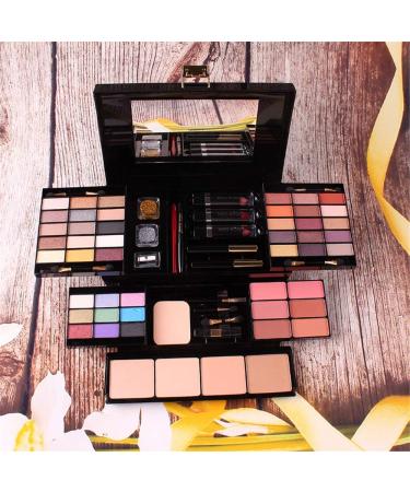 MUUZONING 39 Colors Mix Makeup Palette Set - Daily Use Toiletries Kit with Eyeshadow, Concealer, Lip Gloss, Pressed Powder and Blusher - Buy Online on GoSupps.com