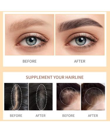 Hirock Eyebrow Stamp Set - One Step Shaping Kit with 10 Reusable Templates | Natural Brown Makeup Powder for Perfect Eyebrows - International Shipping Available - Buy Online on GoSupps.com