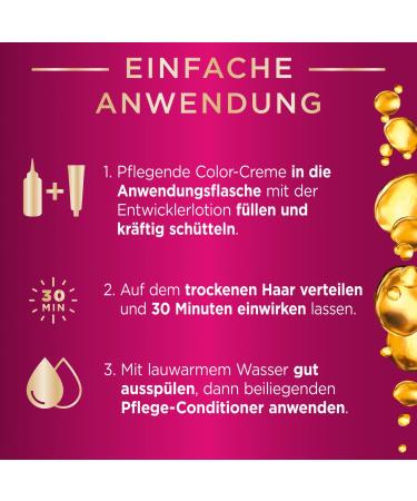 Palette Intensive Cream Coloration 800/4-0 Dark Brown - Permanent Hair Color (3 x 115 ml) | 100% Gray Coverage & 8 Weeks of Vibrant Gloss - Buy Online on GoSupps.com