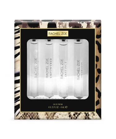 RACHEL ZOE Perfume Gift Set - Travel Size Perfume Eau de Parfum for Women - Collection of Four Unique Fragrances - Ideal Gift Set for Women - 4 pc