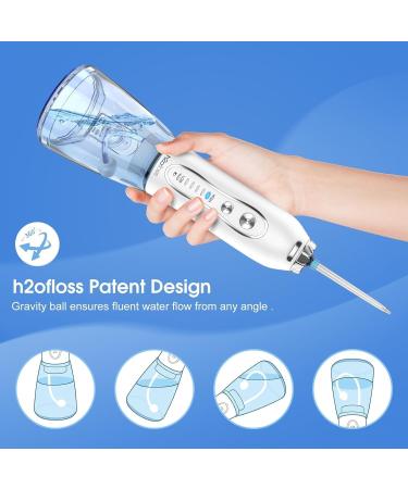 Portable Water Dental Flosser - 5 Modes 6 Tips Rechargeable & Travel-Friendly | Global Shipping Available - Buy Online on GoSupps.com