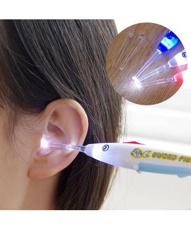 Replaceable Head Lighting Earwax Cleaning Kit with Eye Goggles - Multicolor One Size - Buy Online on GoSupps.com