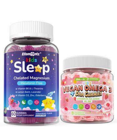 Kids Sleep Gummies + Kids Omega 3 Gummies for 4+