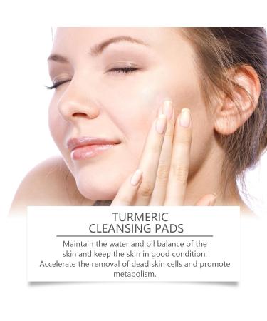 Turmeric Cleansing Pads - Exfoliating Face Scrub for Gentle Moisturizing & Firming Skin - 40 PCS - Buy Online on GoSupps.com