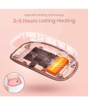 Menstrual Heating Pad for Cramps with Digital Display and Wireless Heat Belt - 3 Temperature Settings, 3 Massages - Christmas Gift for Women & Girls (Pink 5000mAh) - Buy Online on GoSupps.com