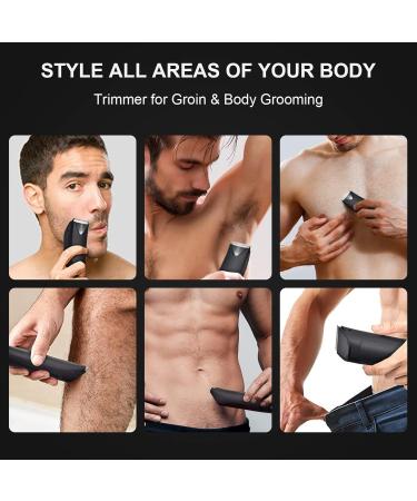Men's Body Hair Trimmer - Waterproof Electric Razor for Pubic Hair Trimming | IPX7 Certified Includes Charging Dock - Ideal for International Shipping - Buy Online on GoSupps.com