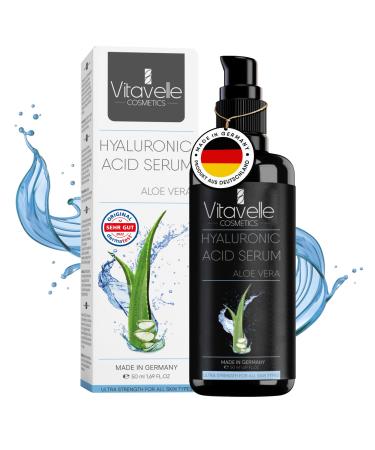 yaluron Serum hochdosiert - Aloe Vera Serum f r Gesicht - Anti Aging Feuchtigkeitsserum f r glatte weiche ebenm ßige