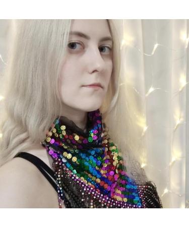 Oralgo's Beautiful Black Square Hair Scarf with Rhinestones - Elegant Turban & Headgear for Women Perfect for Hen Parties & Special Occasions - Buy Online on GoSupps.com