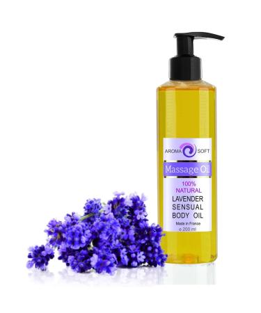 Grape seed oil massage oil |Soothing lavender fragrance |Skin care antioxidants and vitamin E |Luxurious massage experience |Ideal as a bathing oil relaxation gift 200 ml