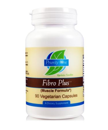 Priority One Vitamins Fibro Plus 90 Vegetarian Capsules Malic Acid + Magnesium + L-Glycine - Supports The Healthy Structure and Function of The Immune and Skeletal Systems*