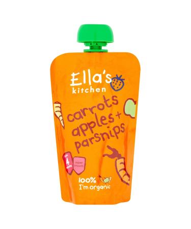Ella's Kitchen Organic Carrots Apples and Parsnips 4 Months 120g Carrots Apples and Parsnips 120 g (Pack of 1)