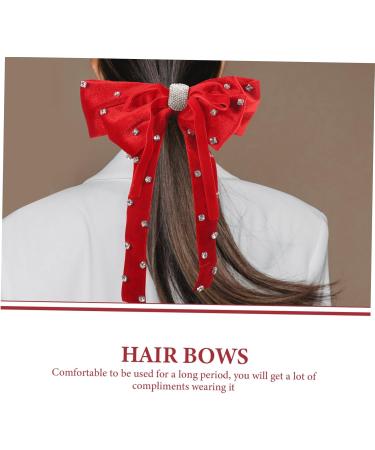 Beaupretty Fabric bow hairpin hair barrette large hair bows satin hair bows girls bow hair clips silk hair bows hair bows for women girl hair bows big hairpin fabric woman Autumn And Big - Buy Online on GoSupps.com