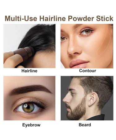 Hairline Powder Stick - Black Root Cover Up Waterproof Hair Shadow for Thinning Hair & Bald Spots | Long Lasting Hair Filler for Women - Buy Online on GoSupps.com