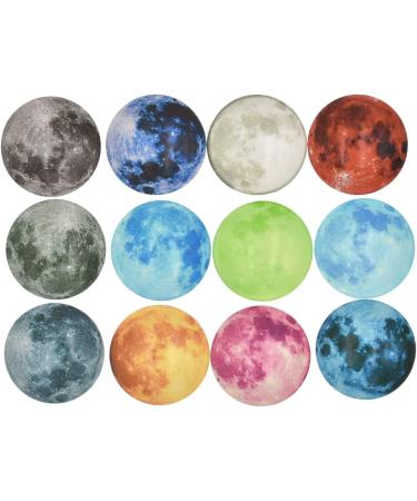 20Pcs 25mm Glow in The Dark Glass Moon Cabochons for DIY Necklace Bracelet Making - Buy Online on GoSupps.com