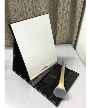 EFAILY Folding Travel Mirror PU Portable Adjustable Ultrathin Mirror 6.4x5.3 Inch - Ideal for Travel, Camping, and Home Use - Pack of 1 - Buy Online on GoSupps.com