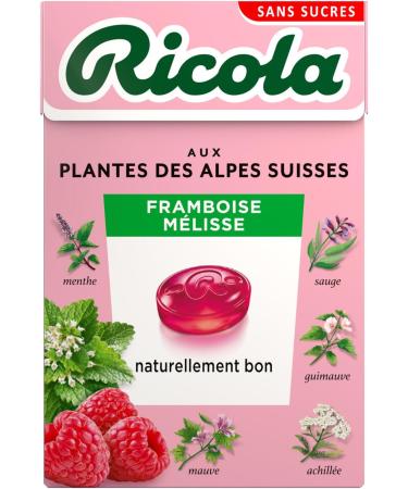  Ricola Ricola - 20 Boxes of 50 g - Sweets with Swiss Plants - Raspberry Lemon Balm Fragrance - Refreshing - No Sugars - - Buy Online on GoSupps.com