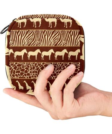 Wild Animals African Pattern Period Pouch - Tampon Storage Bag for Teen Girls - Buy Online on GoSupps.com