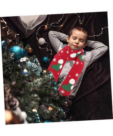 Elegant Subsofan Winter Scarf for Women | Red Christmas Scarf | Holiday Gift for Children | 124x19cm - Buy Online on GoSupps.com